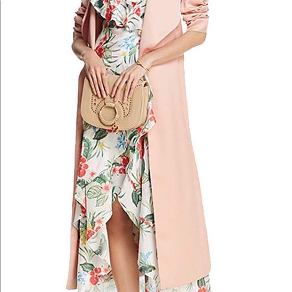 Bardot Ruffles Faux Wrap Dress Tropical Print - Picture 3 of 8